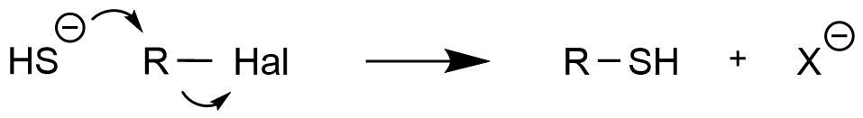 Reaktion Thiol